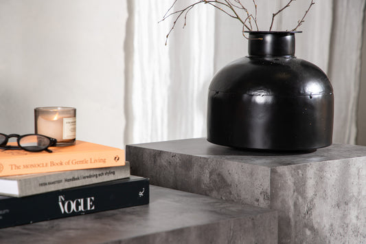 York soffbord 80 x 60 cm, mörkgrå