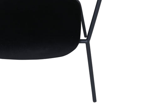 Duffy fåtölj, svart sammet