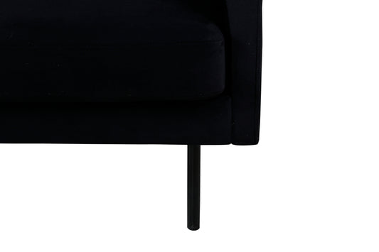 Zoom 3-sitssoffa, svart