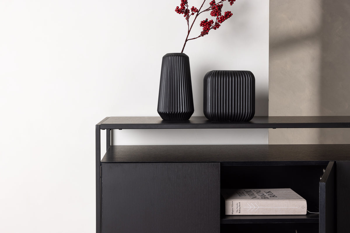 Kingsport skåp, svart 120x80x45