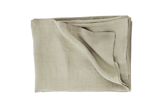 Milo överkast i linne 260 x 260 cm, beige