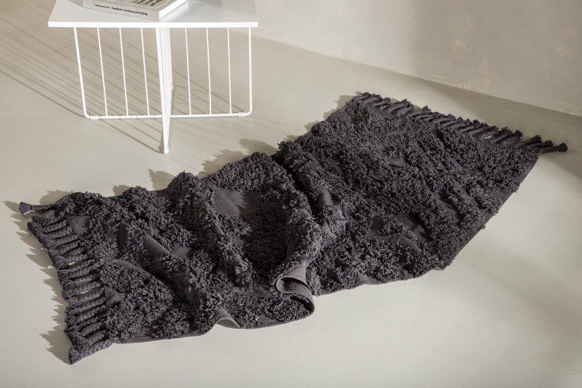 Hilma matta 200 x 70, mörkgrå