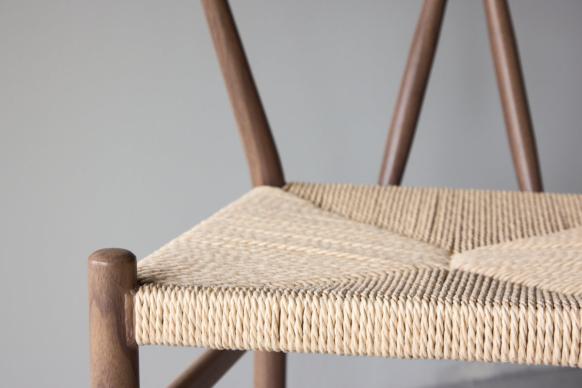 Alfons matstol, brun