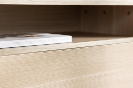 Navarra tv-bänk, vitputsad