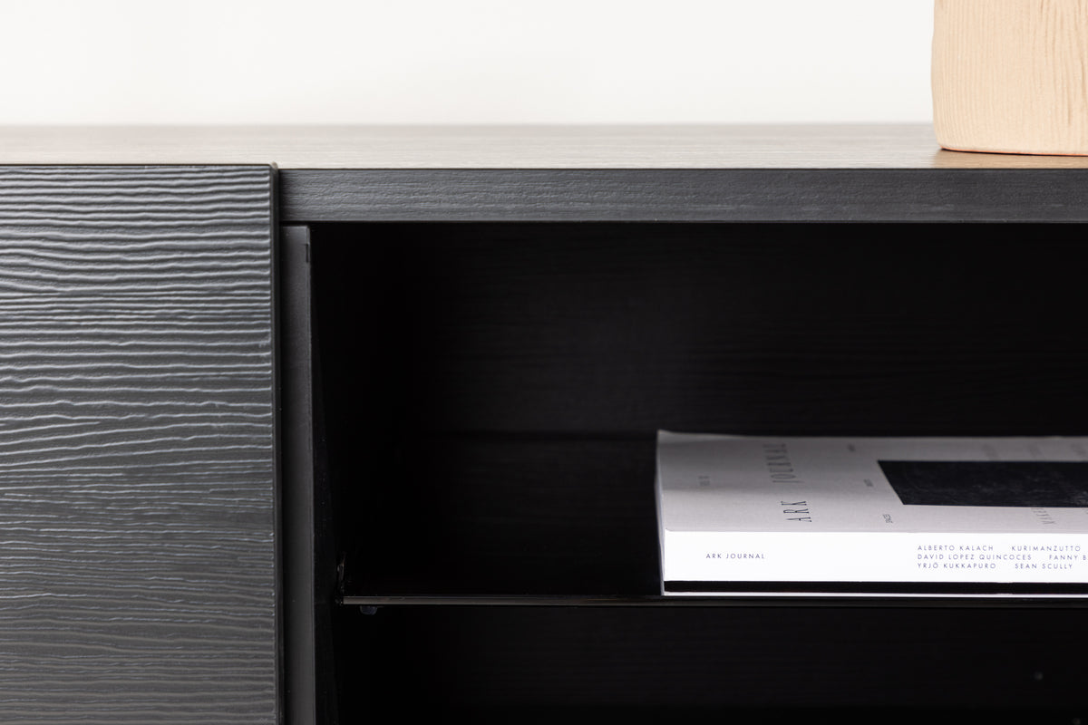 Cuenca tv-bänk, svart