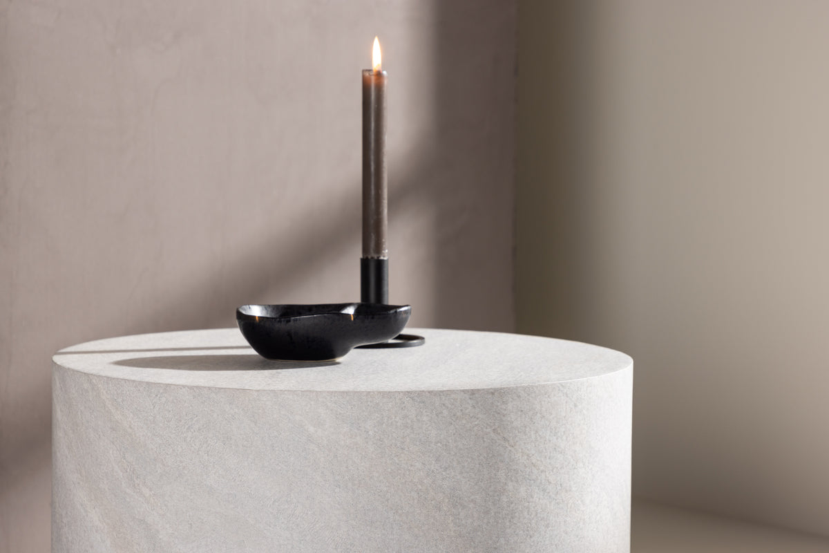 York soffbord ⌀50, grå