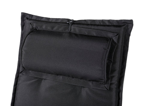 Hanna positionsdyna med nackkudde, svart