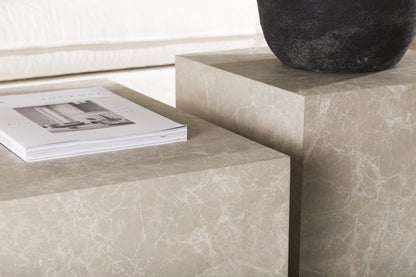 York soffbord 80 x 60 cm, beige