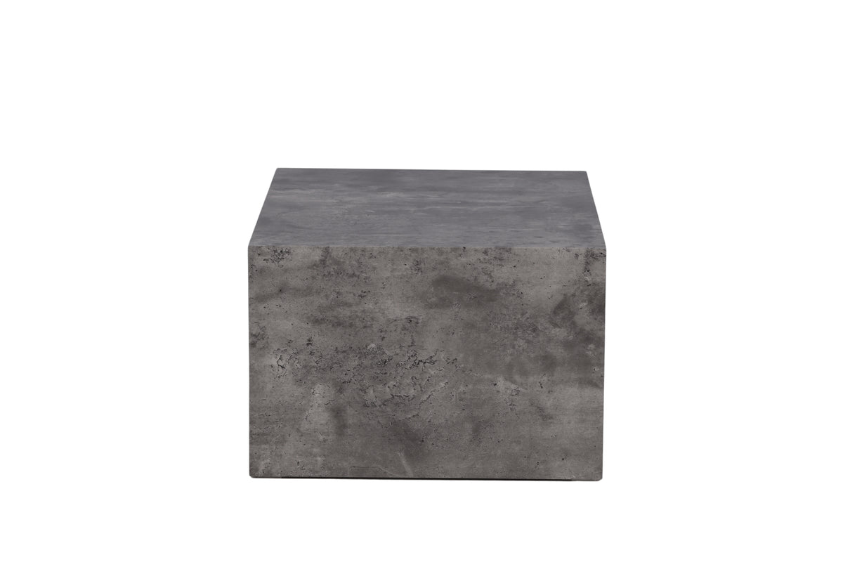 York soffbord 80 x 60 cm, mörkgrå