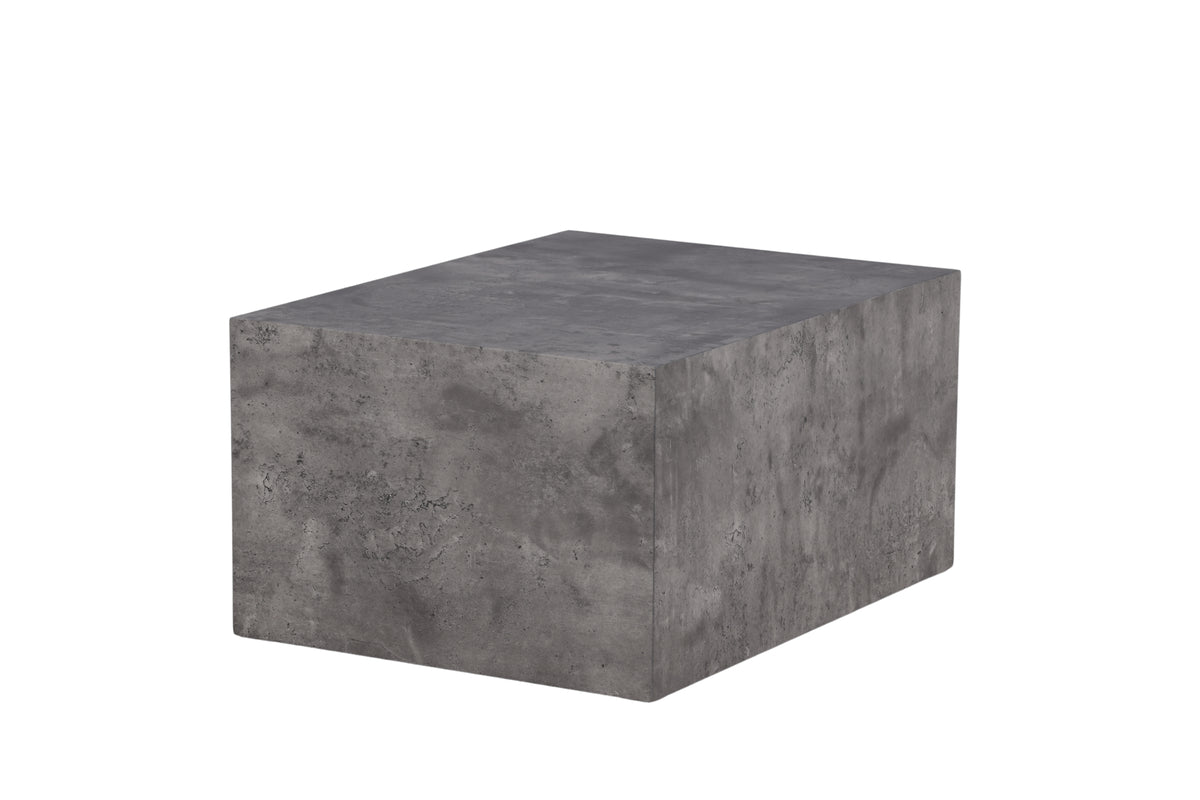 York soffbord 80 x 60 cm, mörkgrå