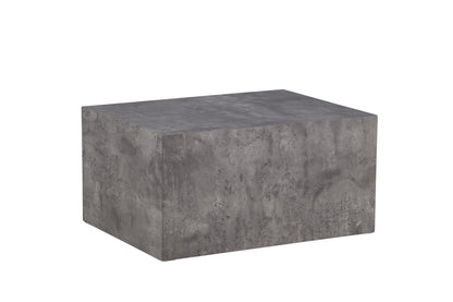 York soffbord 80 x 60 cm, mörkgrå