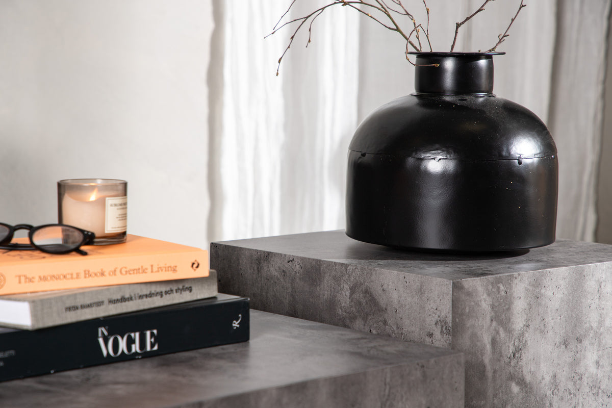 York soffbord 80 x 60 cm, mörkgrå