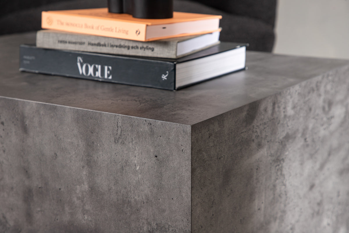 York soffbord 80 x 60 cm, mörkgrå