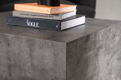 York soffbord 80 x 60 cm, mörkgrå