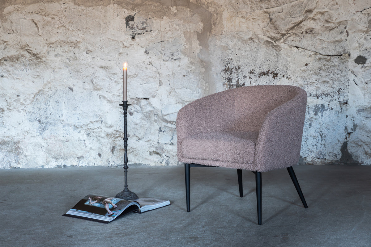 Fluffy fåtöljer, brun teddytyg