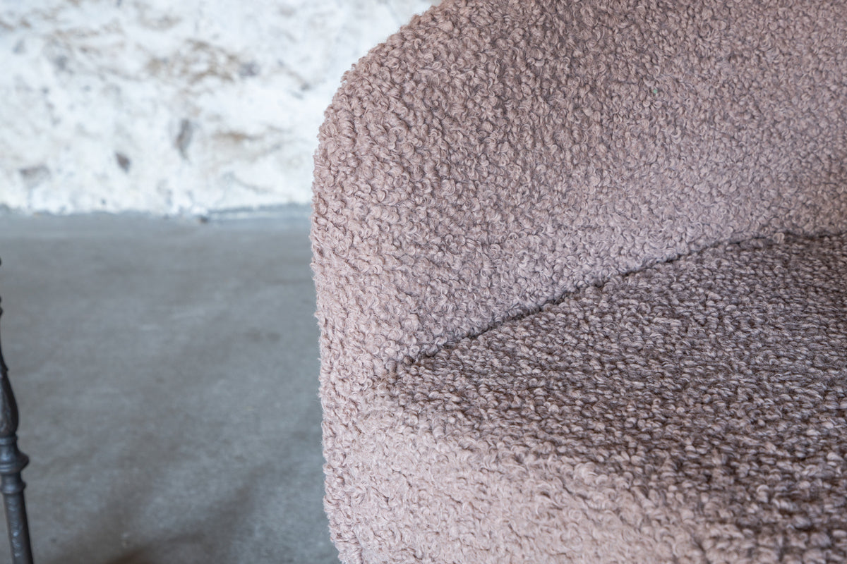 Fluffy fåtöljer, brun teddytyg