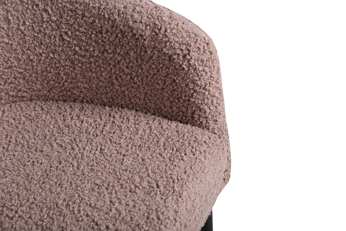 Fluffy fåtöljer, brun teddytyg