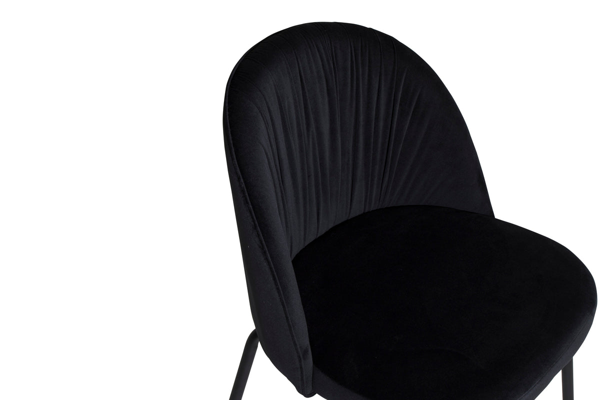 Wrinkles matstol x2, svart