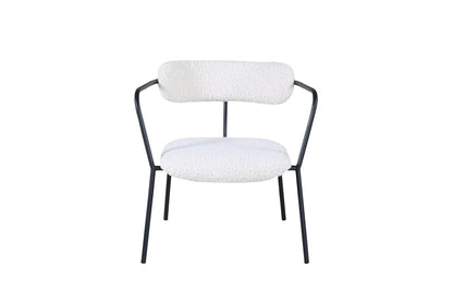 Duffy fåtölj, off-white teddytyg