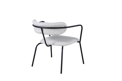 Duffy fåtölj, off-white teddytyg