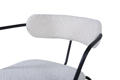 Duffy fåtölj, off-white teddytyg