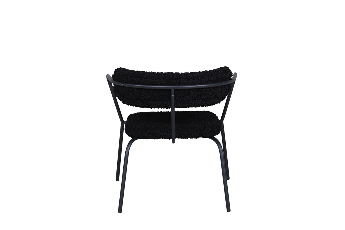 Duffy fåtöljer, svart teddytyg