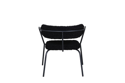 Duffy fåtöljer, svart teddytyg