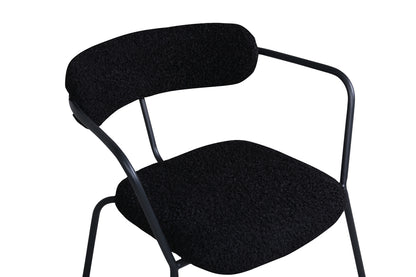 Duffy fåtöljer, svart teddytyg