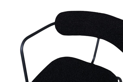 Duffy fåtöljer, svart teddytyg