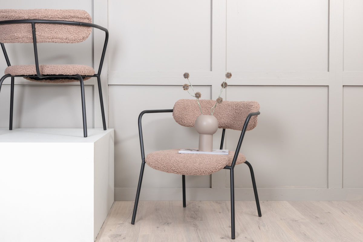 Duffy fåtölj, brun teddytyg