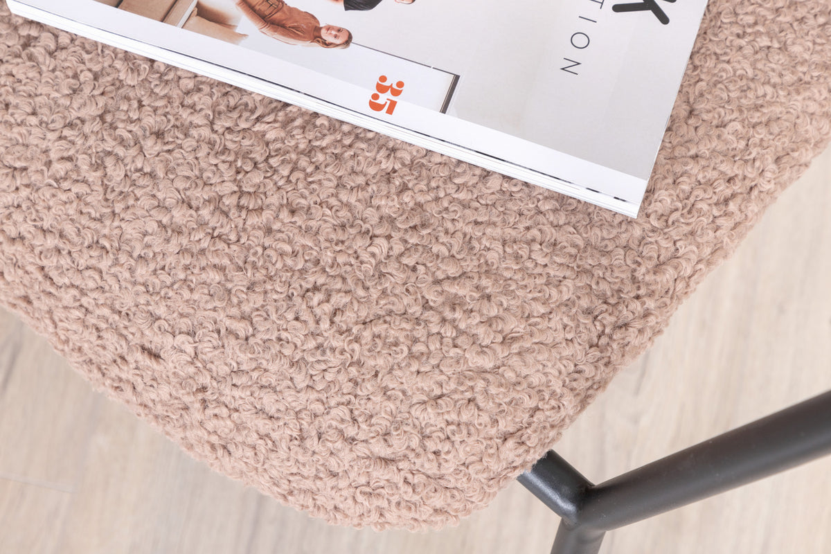 Duffy fåtölj, brun teddytyg