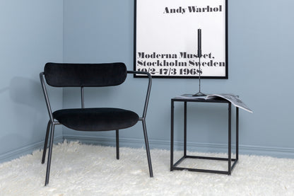 Duffy fåtölj, svart sammet