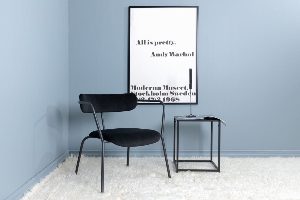 Duffy fåtölj, svart sammet