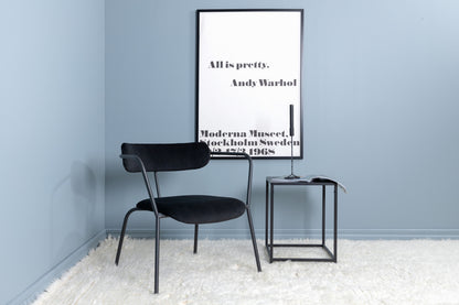 Duffy fåtölj, svart sammet