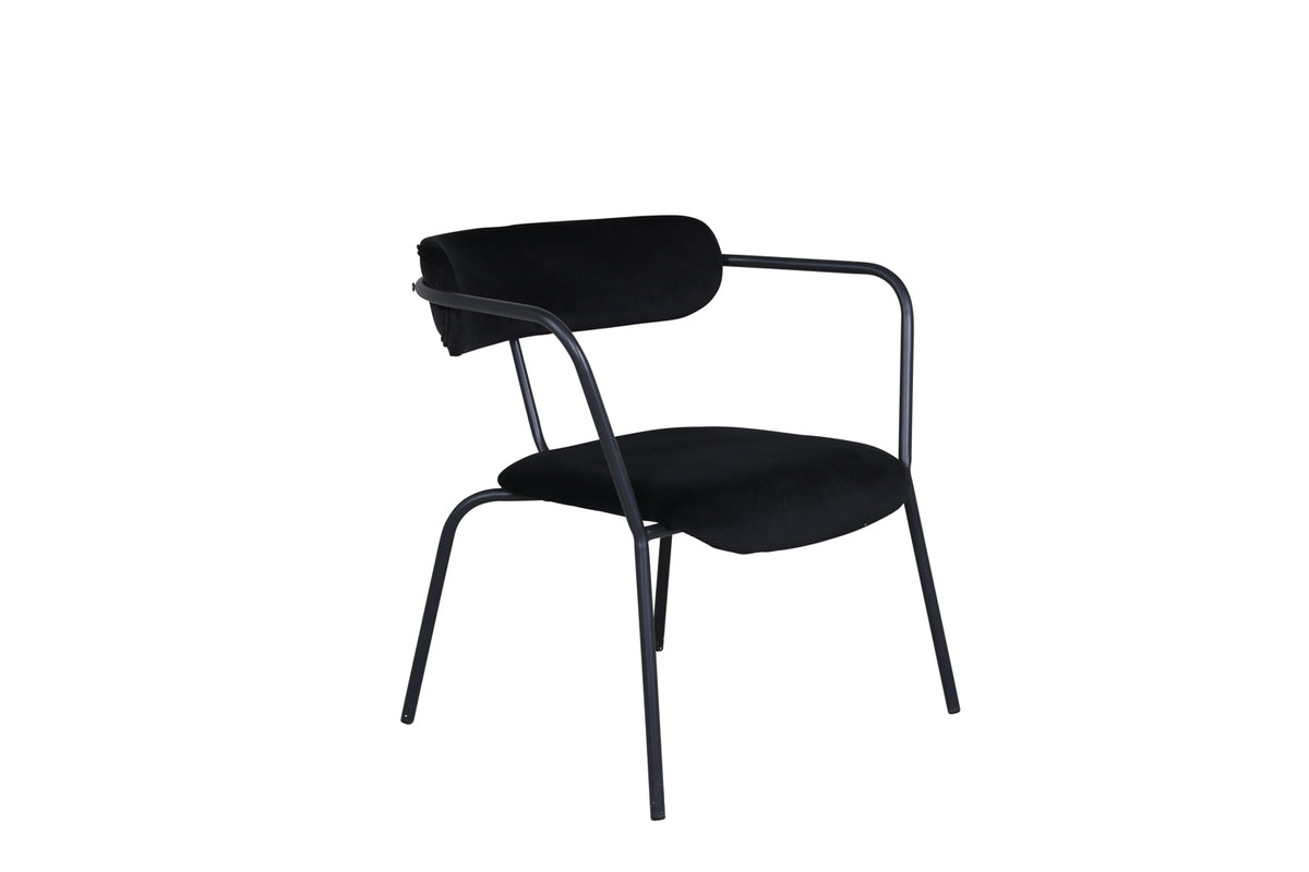 Duffy fåtölj, svart sammet