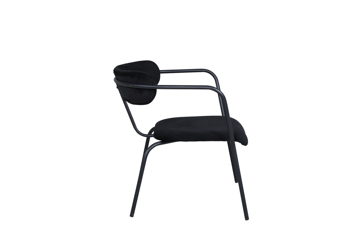 Duffy fåtölj, svart sammet