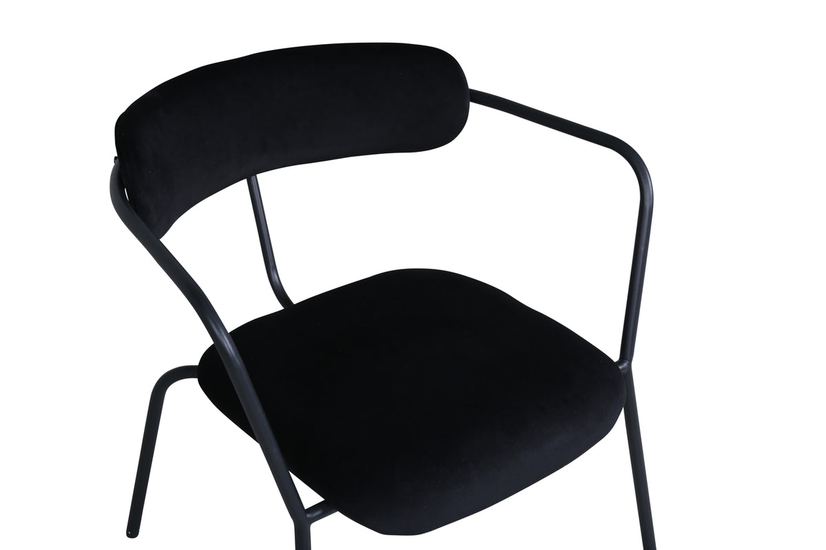 Duffy fåtölj, svart sammet