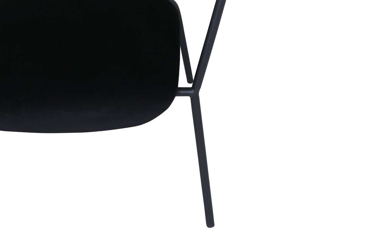 Duffy fåtölj, svart sammet