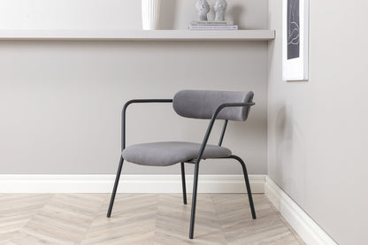 Duffy fåtölj, grå manchester/sammet