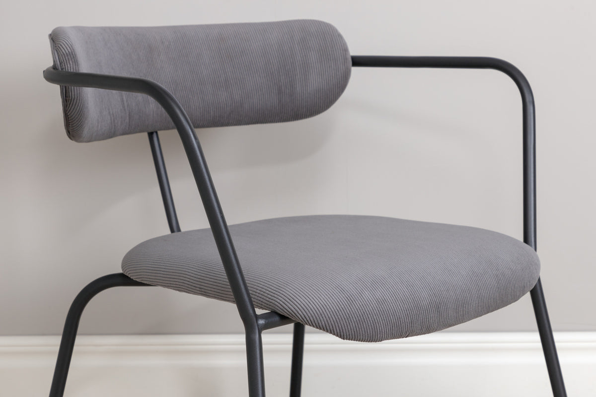 Duffy fåtölj, grå manchester/sammet