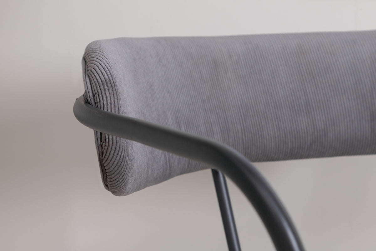 Duffy fåtölj, grå manchester/sammet