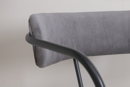 Duffy fåtölj, grå manchester/sammet