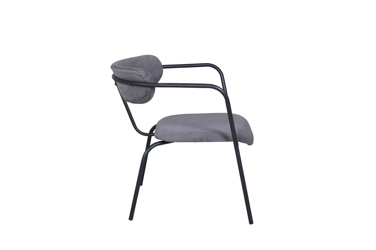 Duffy fåtölj, grå manchester/sammet