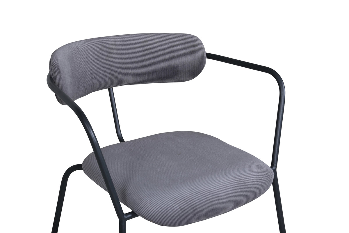 Duffy fåtölj, grå manchester/sammet