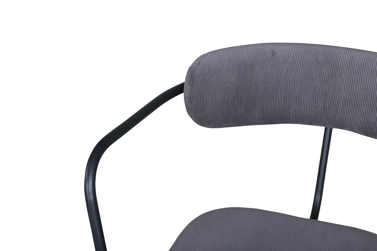 Duffy fåtölj, grå manchester/sammet