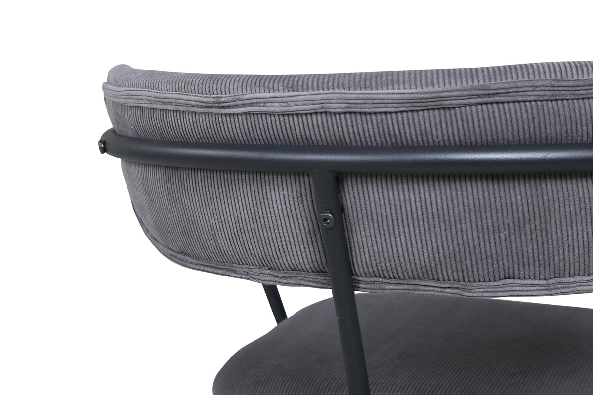 Duffy fåtölj, grå manchester/sammet