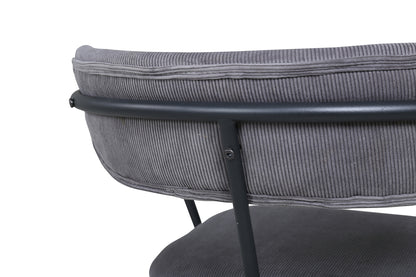 Duffy fåtölj, grå manchester/sammet