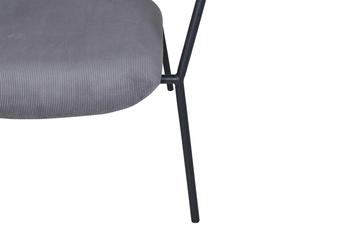 Duffy fåtölj, grå manchester/sammet