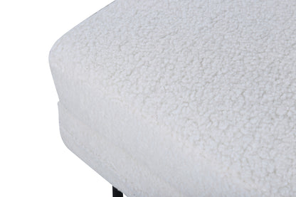 Boom puff, vit teddytyg