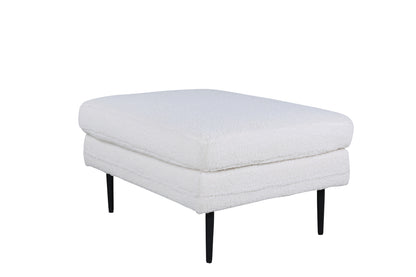 Boom puff, vit teddytyg